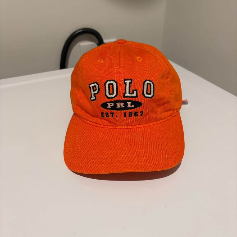 Vintage Polo Ralph Lauren USA Made Hat Spell Out Logo Strap Back Cap NEW NWT